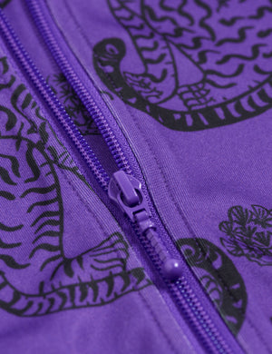 Mini Rodini Recycled Polyester Tigers WCT Jacket Purple