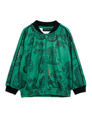 Mini Rodini Recycled Polyester Tigers WCT Jacket Green