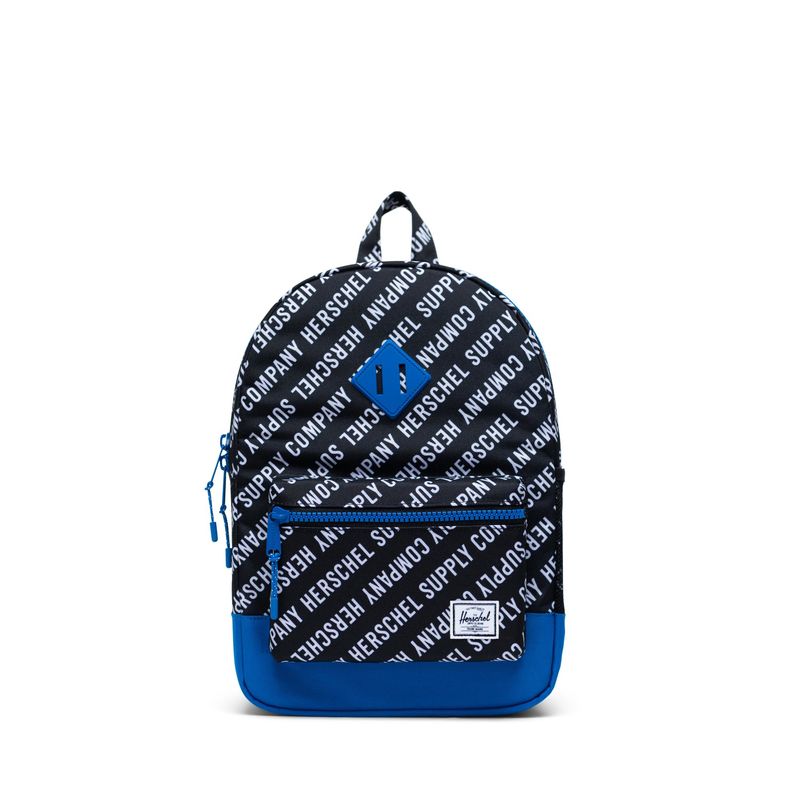Herschel Supply Heritage Youth Roll Call Black / White / Lapis Blue Back Pack