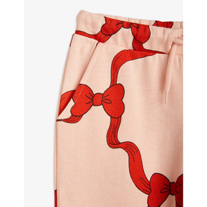 Mini Rodini Organic Cotton Bow Sweatpants Pink