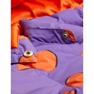 Mini Rodini Recycled Polyester Hearts Puffer Jacket Purple