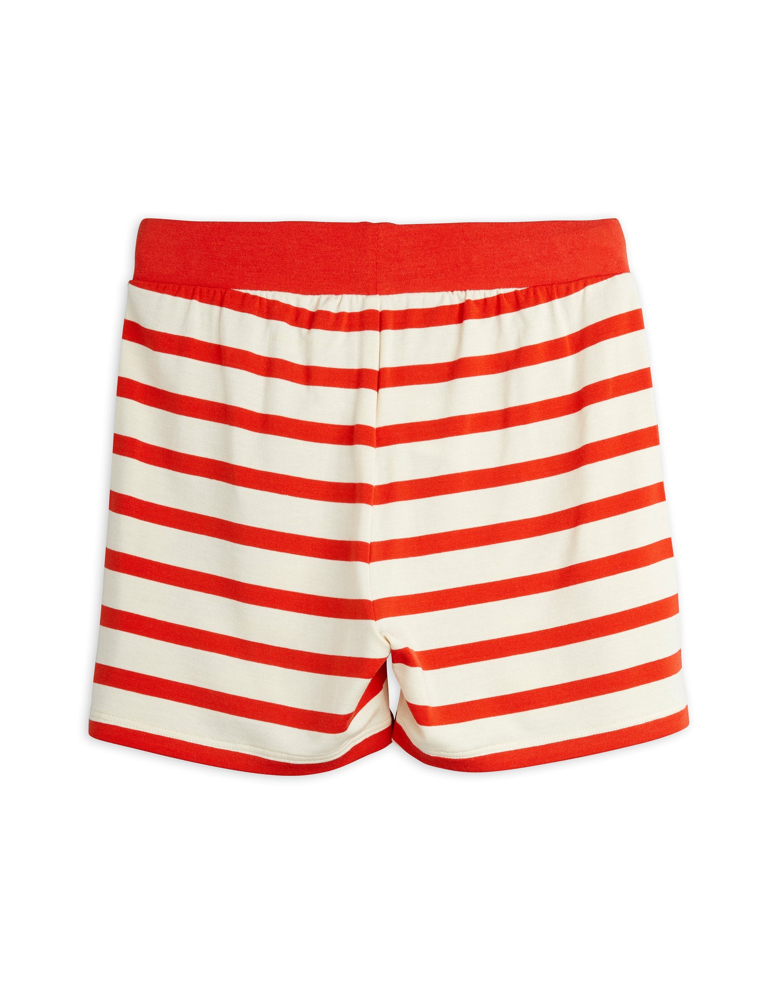 Mini Rodini Organic Cotton Stripe Shorts Red