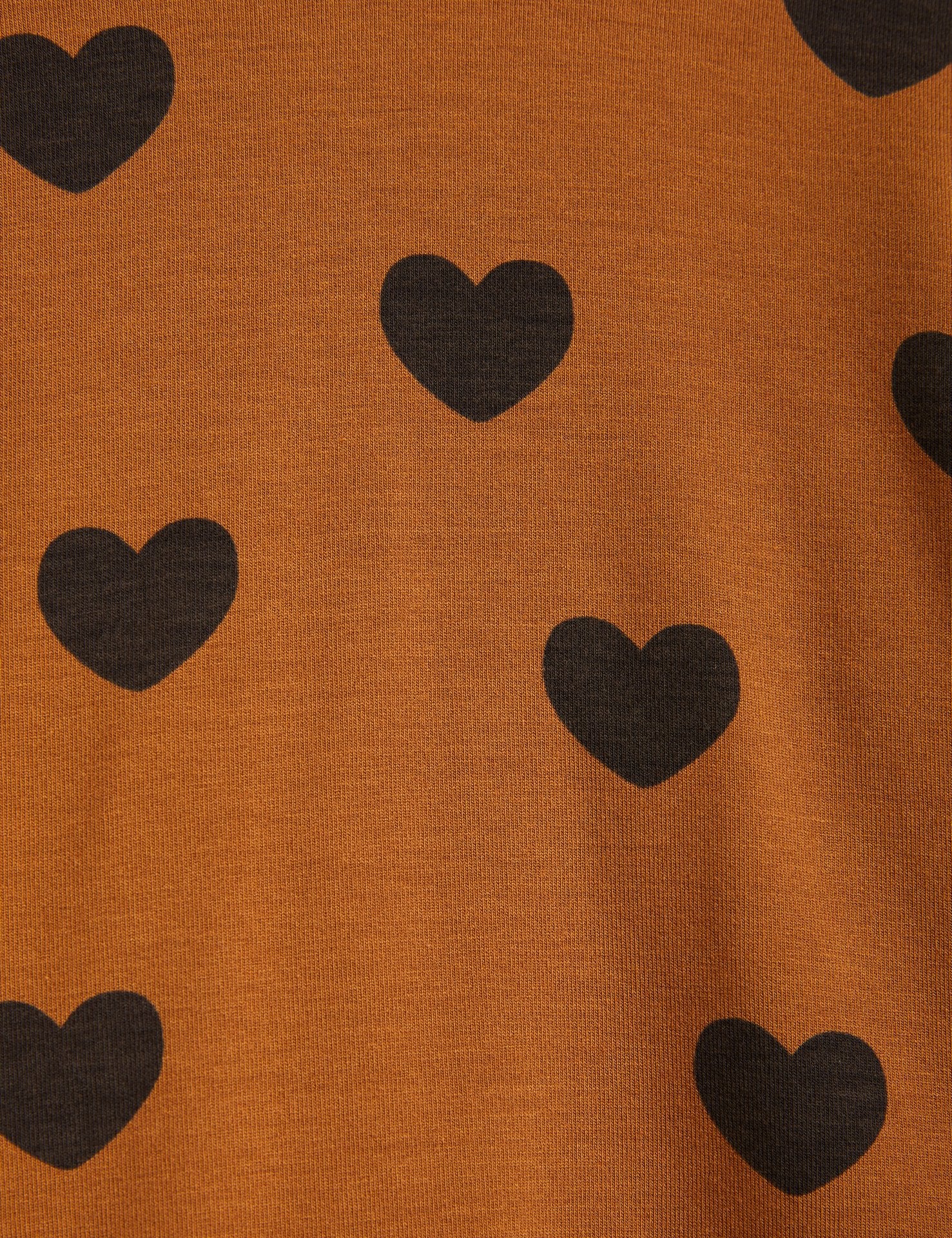 Mini Rodini Basic Hearts Long Sleeve Tee Brown