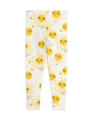 Mini Rodini Moon and Sun Leggings Yellow